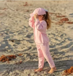 Janie and Jack Kids Clothing-Lil Sis Crewneck Sweatshirt pink