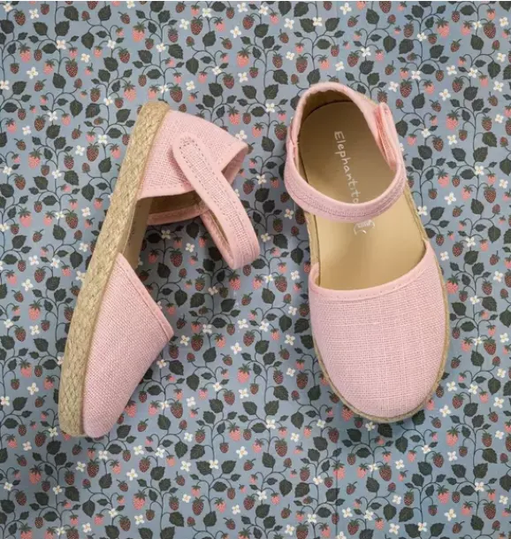 Janie and Jack Kids Shoes|Shoes-Linen Classic Espadrille Pink