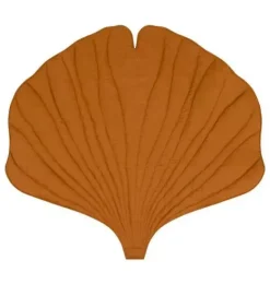 Janie and Jack Rugs-Linen &ldquo;&rdquo; Ginkgo Leaf Mat caramel