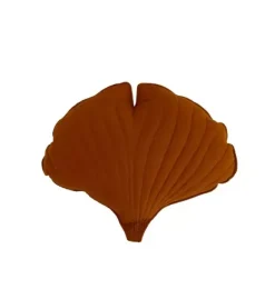 Janie and Jack Decorative Pillows And Throws|Seasonal Décor-Linen &ldquo;&rdquo; Ginkgo Leaf Pillow caramel