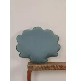 Janie and Jack Seasonal Décor|Decorative Pillows And Throws-Linen “” Shell Pillow eye of the sea