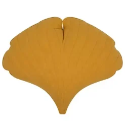 Janie and Jack Decorative Pillows And Throws|Seasonal Décor-Linen &ldquo;&rdquo; Ginkgo Leaf Pillow mango