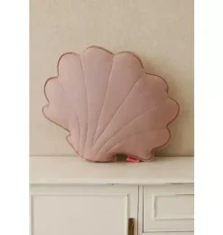 Janie and Jack Decorative Pillows And Throws|Seasonal Décor-Linen “” Shell Pillow powder pink