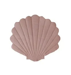 Janie and Jack Rugs-Linen &ldquo;&rdquo; Shell Mat powder pink