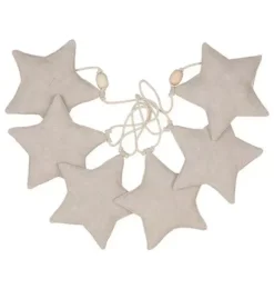 Janie and Jack Seasonal Décor-Linen “” Garland with Sand Stars sand star dust