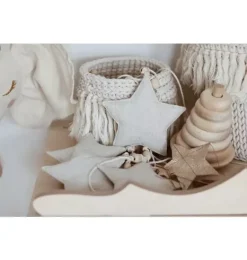 Janie and Jack Seasonal Décor-Linen &ldquo;&rdquo; Garland with Sand Stars sand star dust