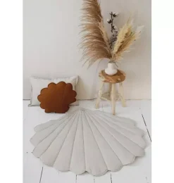 Janie and Jack Rugs-Linen “” Shell Mat sand