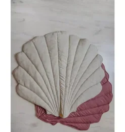 Janie and Jack Rugs-Linen “” Shell Mat sand