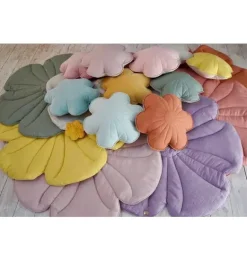 Janie and Jack Decorative Pillows And Throws|Seasonal Décor-Linen "" Flower Pillow powder rose
