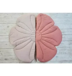 Janie and Jack Rugs-Linen "" Flower Mat powder rose