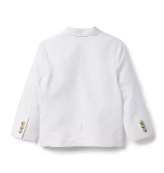 Janie and Jack Blazers & Vests|Jackets & Coats-Linen-Cotton Blazer white