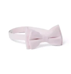 Janie and Jack Ties|Suiting-Linen-Cotton Bowtie pale pink