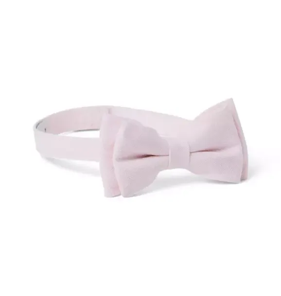 Janie and Jack Ties|Suiting-Linen-Cotton Bowtie pale pink