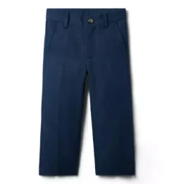 Janie and Jack Suiting|Pants-Linen-Cotton Pant night sky navy