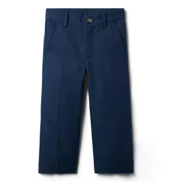 Janie and Jack Suiting|Pants-Linen-Cotton Pant night sky navy