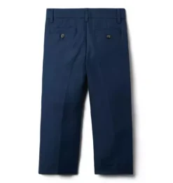 Janie and Jack Suiting|Pants-Linen-Cotton Pant night sky navy
