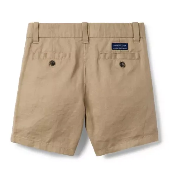 Janie and Jack Shorts-Linen-Cotton Short jack khaki