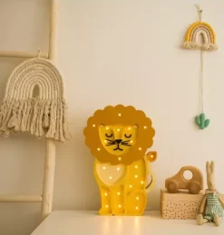 Janie and Jack Lighting-Lion Lamp yellow