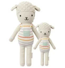 Janie and Jack Stuffed Animals-Little Avery the lamb white
