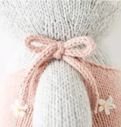 Janie and Jack Stuffed Animals-Little Daisy the kitten light/pastel pink