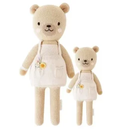 Janie and Jack Stuffed Animals-Little Goldie the honey bear light/pastel pink