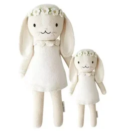 Janie and Jack Stuffed Animals-Little Hannah the bunny white