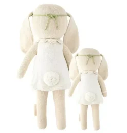 Janie and Jack Stuffed Animals-Little Hannah the bunny white