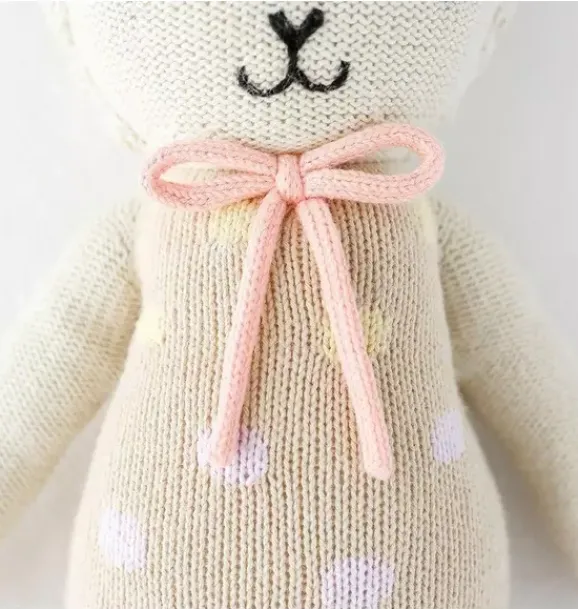 Janie and Jack Stuffed Animals-Little Lucy the lamb light beige