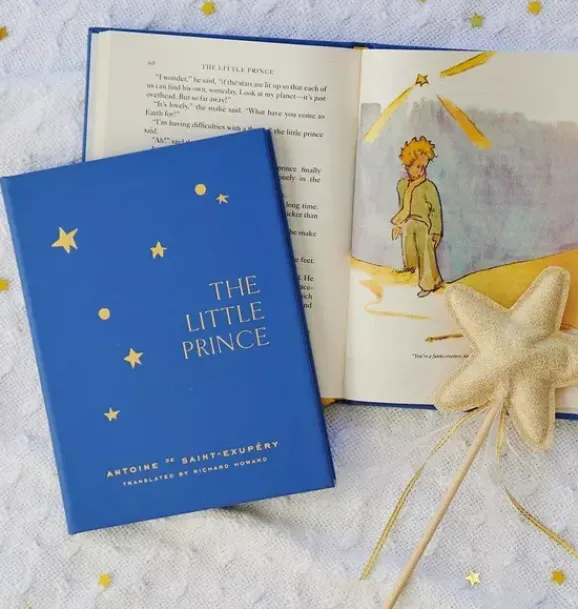 Janie and Jack Books-LITTLE PRINCE LEATHER EDITION blue