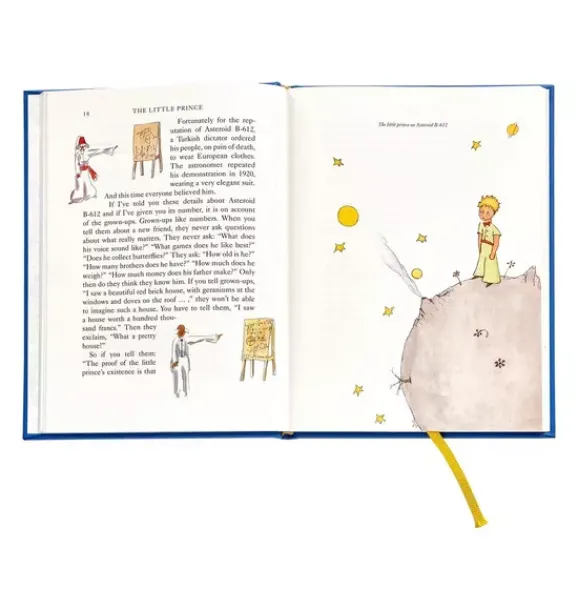Janie and Jack Books-LITTLE PRINCE LEATHER EDITION blue