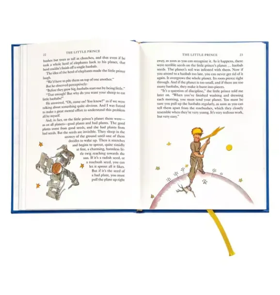 Janie and Jack Books-LITTLE PRINCE LEATHER EDITION blue