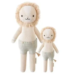Janie and Jack Stuffed Animals-Little Sawyer the lion light beige