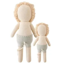 Janie and Jack Stuffed Animals-Little Sawyer the lion light beige