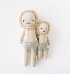 Janie and Jack Stuffed Animals-Little Sawyer the lion light beige