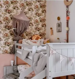 Janie and Jack Wallpaper-Little Sleepy Animals Light Wallpaper multi