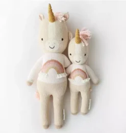 Janie and Jack Stuffed Animals-Little Zara the unicorn light beige