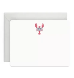 Janie and Jack Stationery-Lobster Flat Notes multi