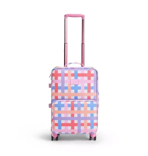 Janie and Jack Kids Accessories-Logan Carry-On Suitcase multi plaid