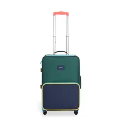 Janie and Jack Kids Accessories|Luggage-Logan Carry-On Suitcase green/navy