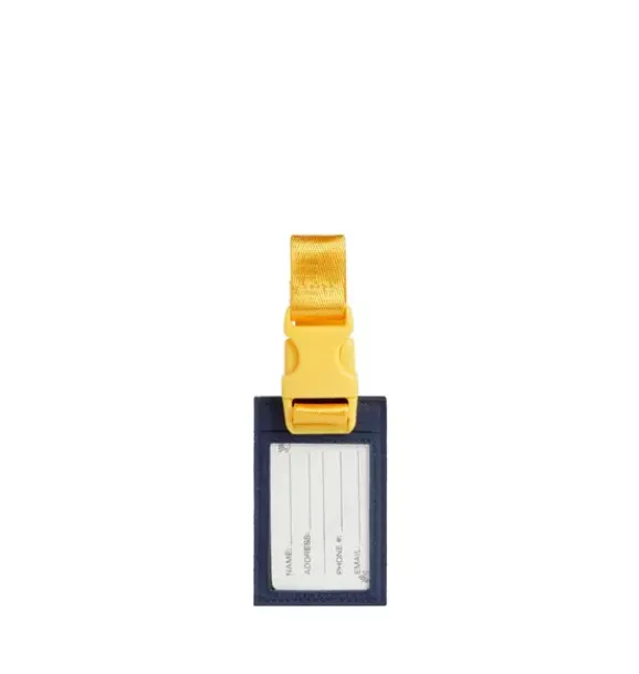 Janie and Jack Luggage-Logan Luggage Tag green/navy