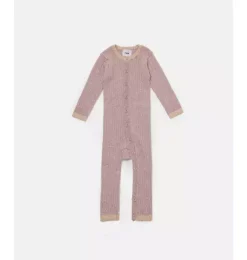 Janie and Jack Baby Clothing-Long Sleeve Jumpsuit No Footie - Hug Me ash rose