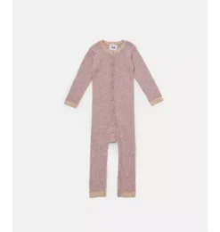 Janie and Jack Baby Clothing-Long Sleeve Jumpsuit No Footie - Hug Me ash rose