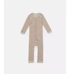 Janie and Jack Baby Clothing-Long Sleeve Jumpsuit No Footie - Hug Me oat