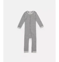 Janie and Jack Baby Clothing-Long Sleeve Jumpsuit No Footie - Hug Me heather grey