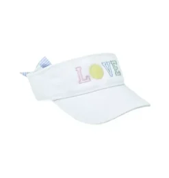 Janie and Jack Kids Accessories-Love Bow Visor white