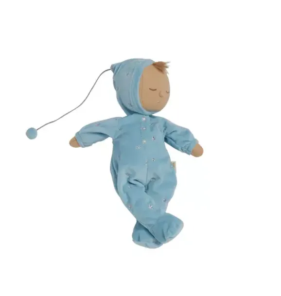 Janie and Jack Dolls-Lullaby Dozy Dinkums - Leo - baby blue