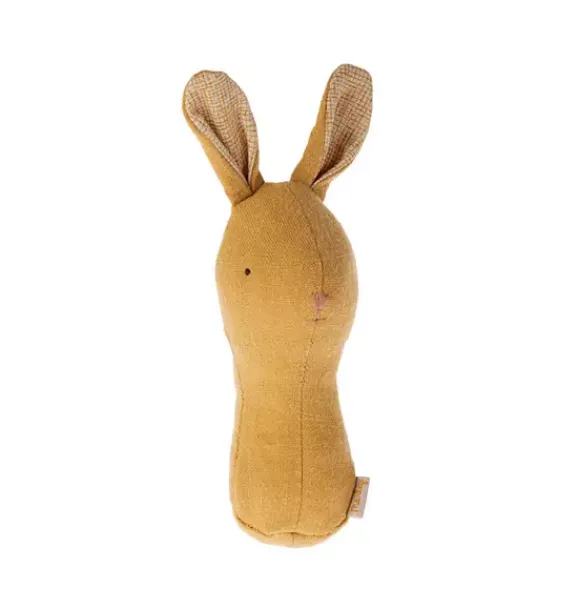 Janie and Jack Baby Accessories|Dolls-Lullaby Friend Rattles, Bunny - dusty yellow