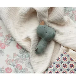 Janie and Jack Baby Accessories-Lullaby Friend Rattles, Rhino - pine