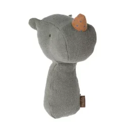 Janie and Jack Baby Accessories-Lullaby Friend Rattles, Rhino - pine