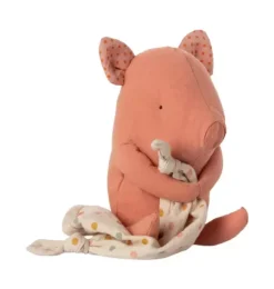 Janie and Jack Baby Accessories-Lullaby Friends - Pig pink